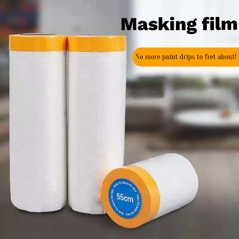 Dust Mask Construction - 保護用プレテープ付きマスキングフィルム、車、家具、床保護用防塵塗装カバー