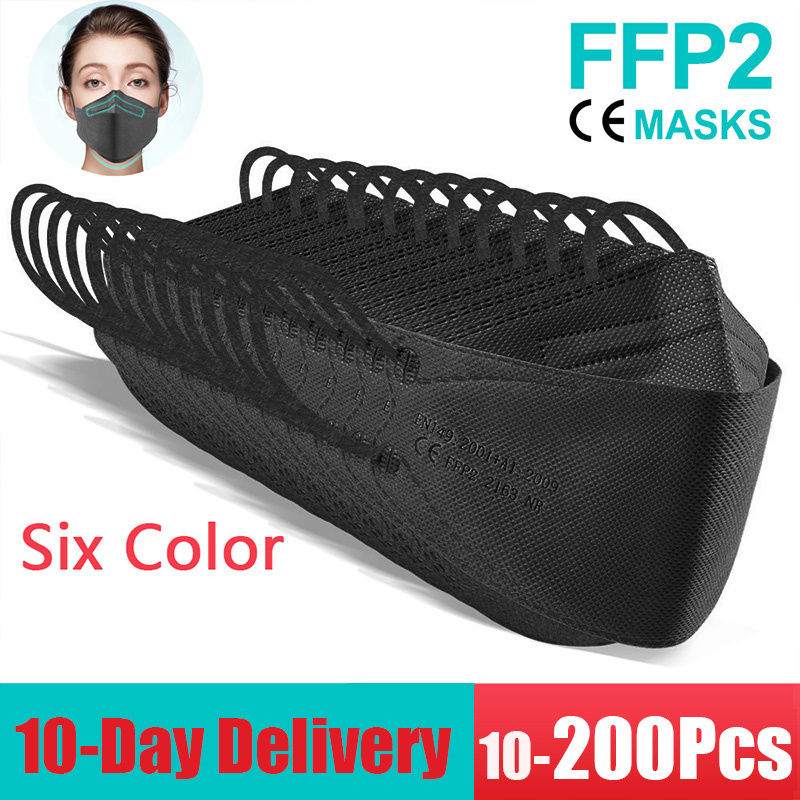 Kn95 Respirator Mask - 10日以内の配送! 大人用の再利用可能な安全防塵マスクffp2,衛生的なマスクkn95