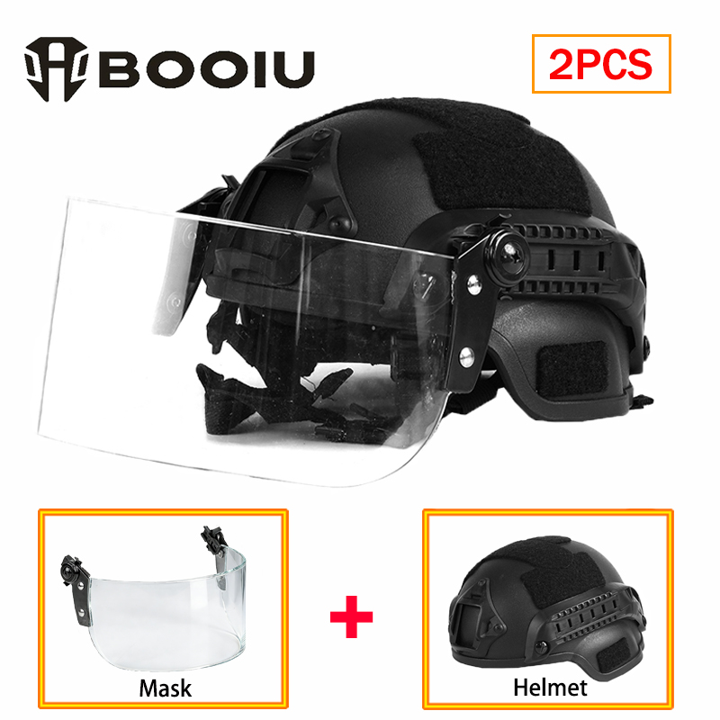 Kids Face Mask - BOOIU 新しい戦術ヘルメットフェイスマスクセット子供 MICH2000 エアガン高速 MH ヘルメット