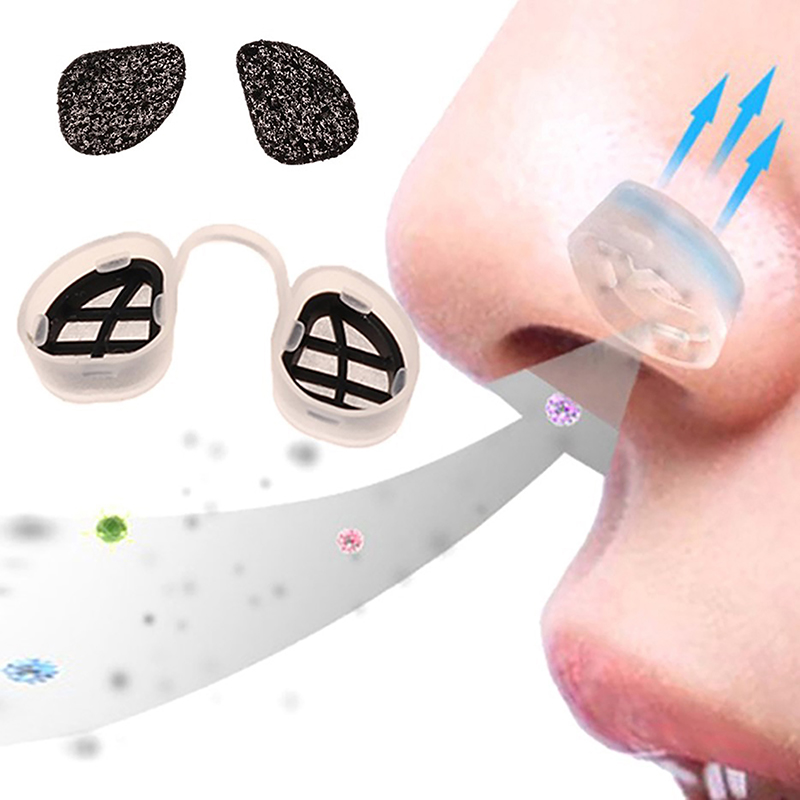 Anti Pollution Mask - 目に見えない鼻フィルター,汚染防止,花粉アレルギーマスク,取り外し可能な鼻ダストフィルター,快適
