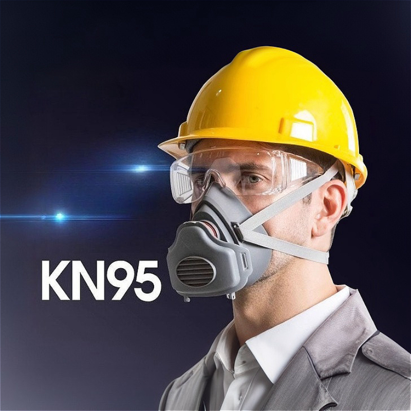 ハーフフェイス防塵マスク 防塵マスク 防塵作業安全ゴムマスク - Respirator Half Face のレビューと価格