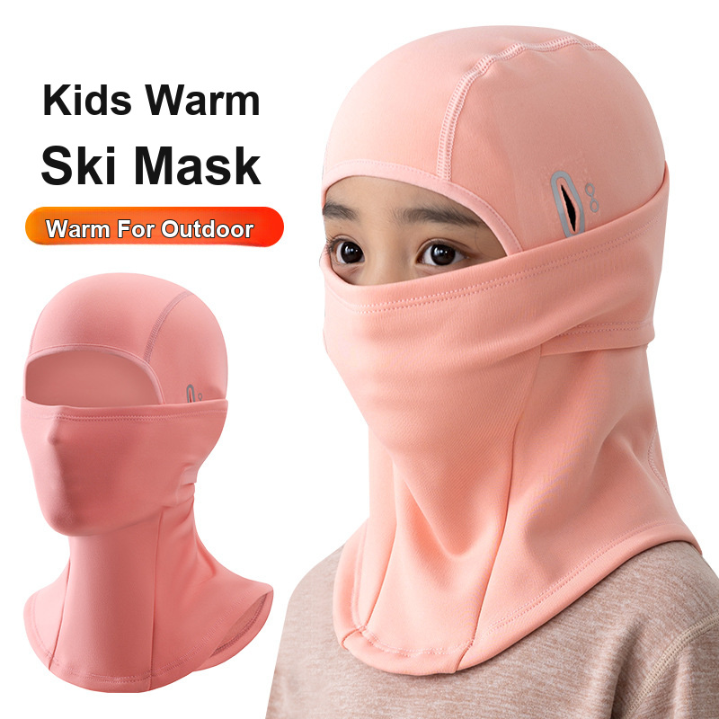 子供用バラクラバ帽子 防風防寒サーマルヘッドカバー フェイス - Kids Face Mask のレビューと価格