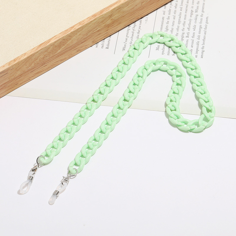 女性用レトロレジンサングラス,滑り止めチェーン,学生用アクリ - Mask Chain Holder のレビューと価格