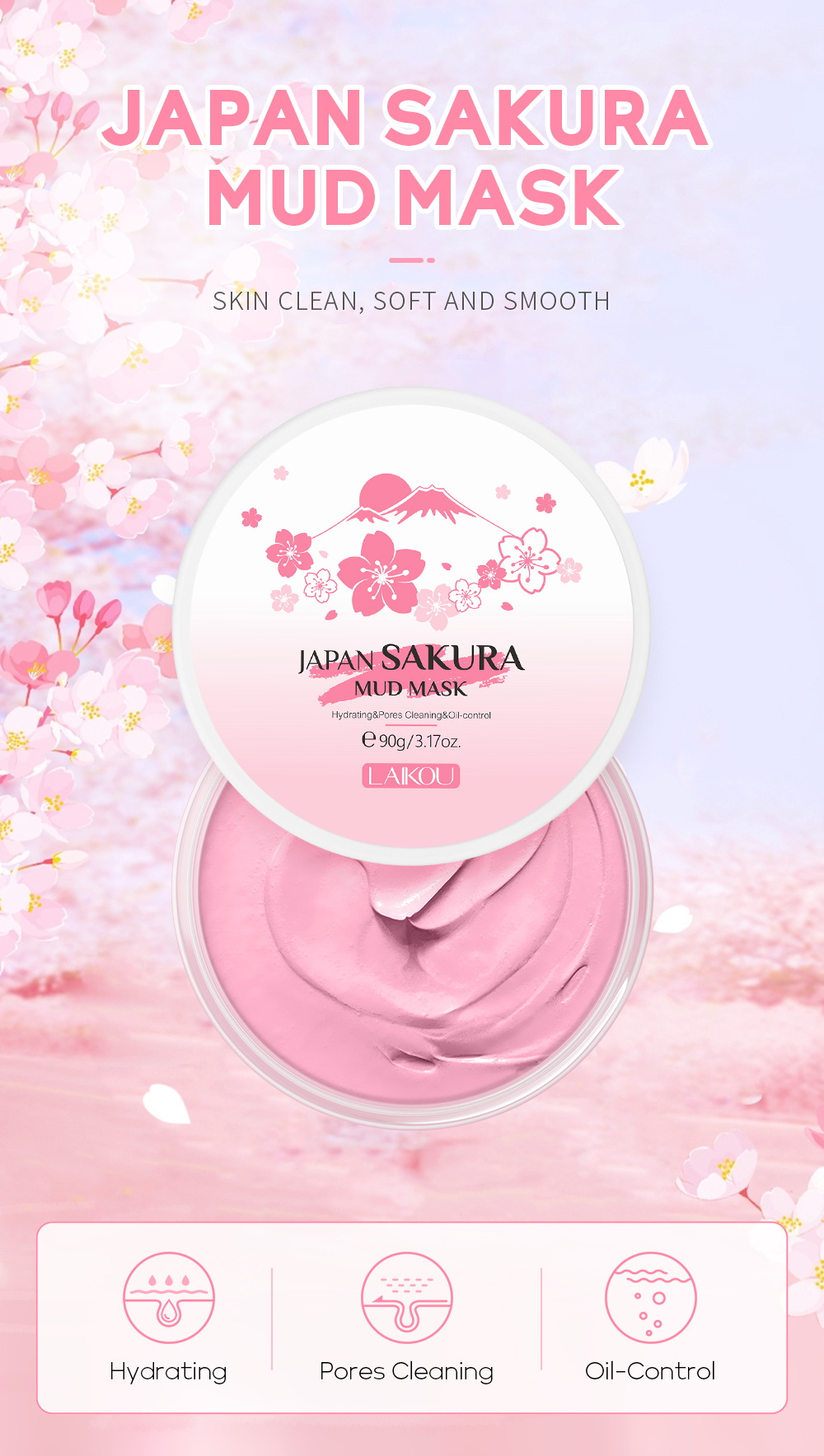 LAIKOU サクラクレイマスク 25g/90g ディープク - Dust Mask Construction のレビューと価格