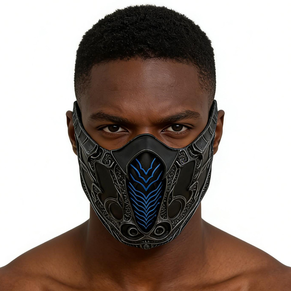 モータルコンバットハーフフェイスマスクコスプレサブゼロスコー - Respirator Half Face のレビューと価格