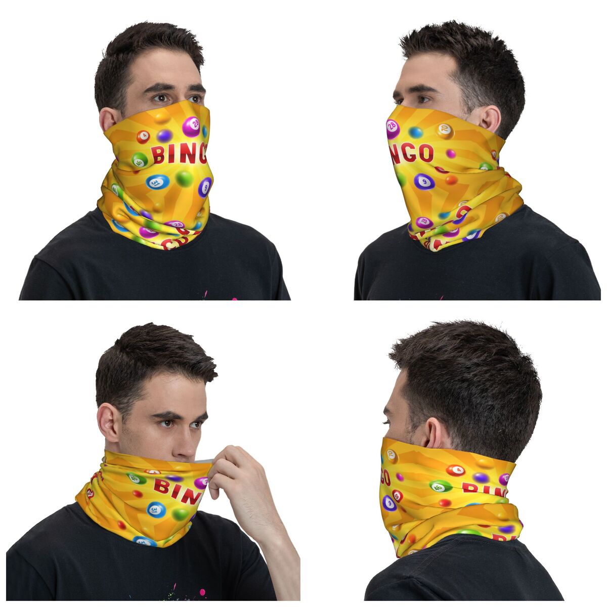 カスタムホットゲームビンゴバンダナネックウォーマー男女兼用ウ - Neck Gaiter Face Cover のレビューと価格