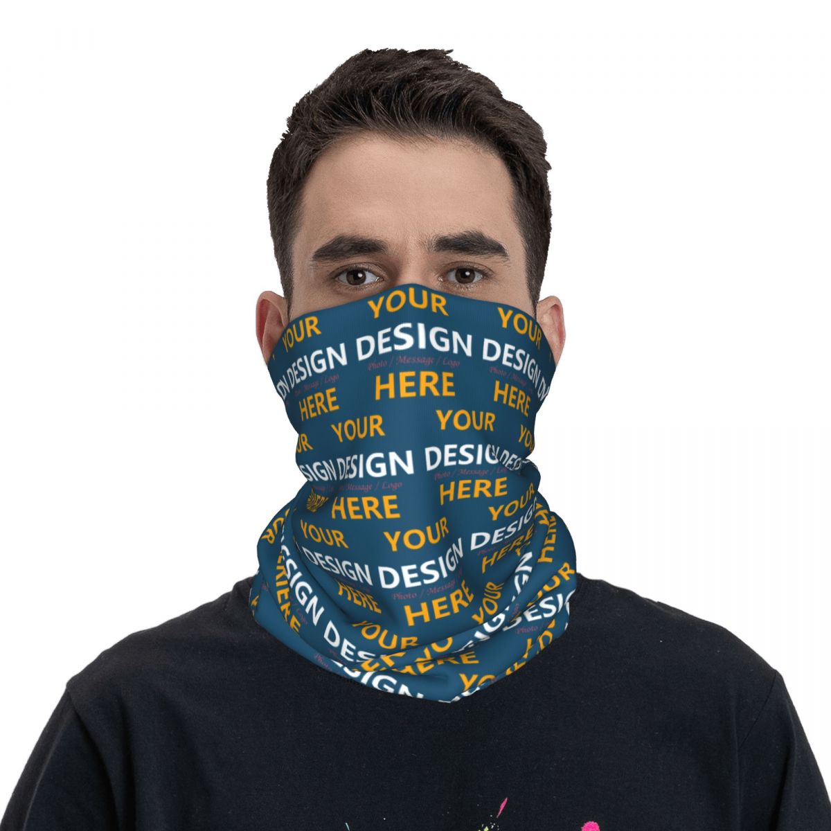 カスタムデザイン バンダナ ネックゲイター UVカット フェ - Neck Gaiter Face Cover のレビューと価格