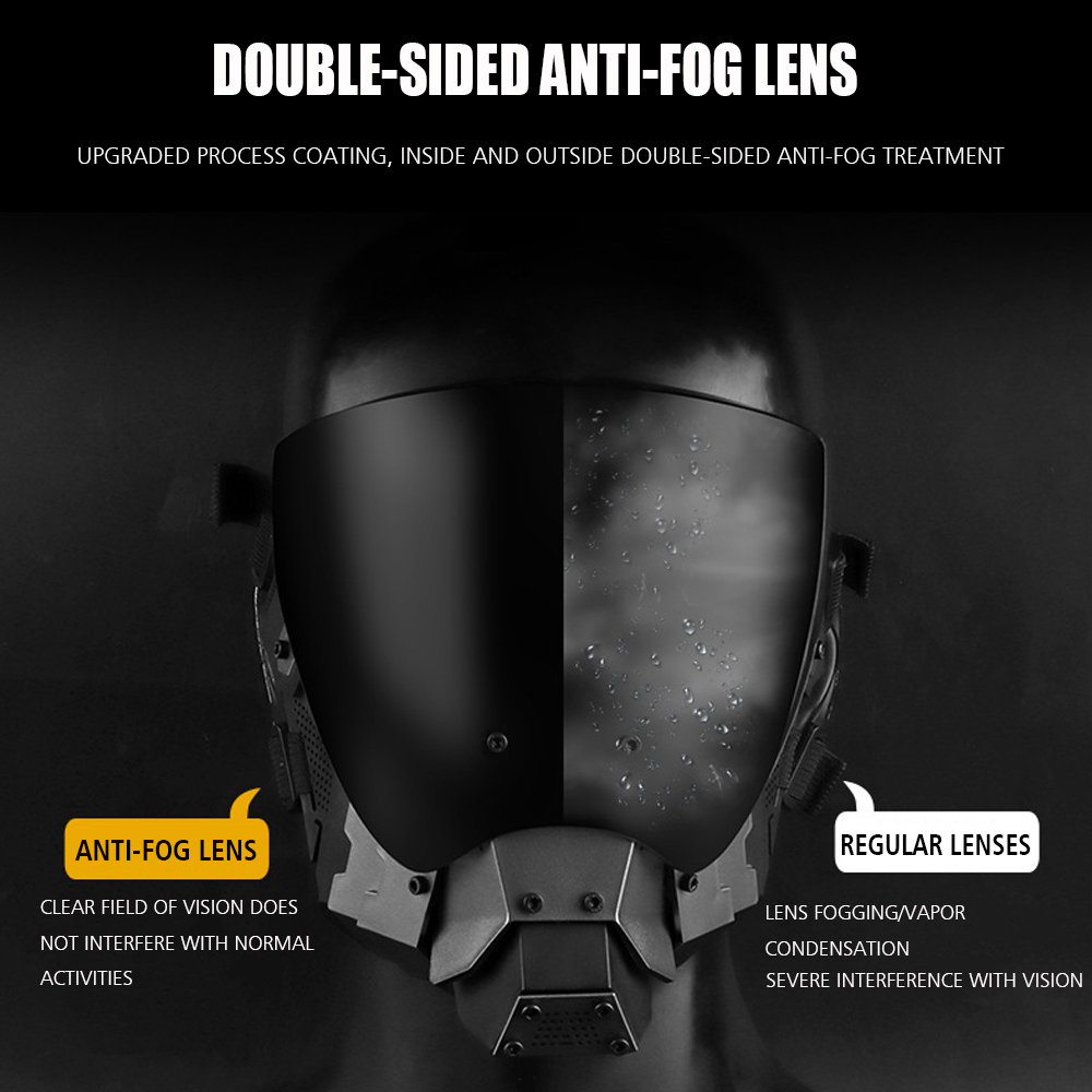 タクティカルエアソフトマスク,屋外スキーマスク,防曇ゴーグル - Anti Pollution Mask のレビューと価格