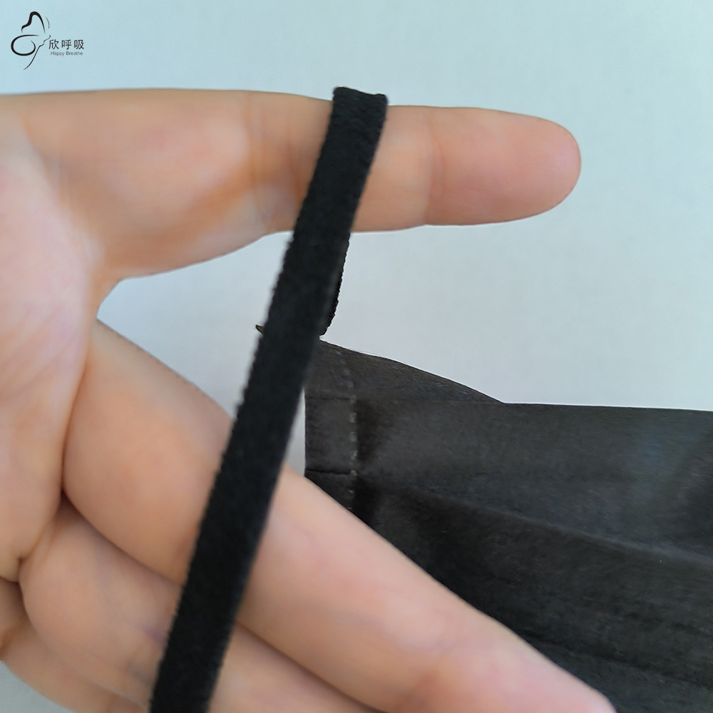 Happy Breathe 3層使い捨てフェイスマスク メル - Black Face Mask Pack のレビューと価格