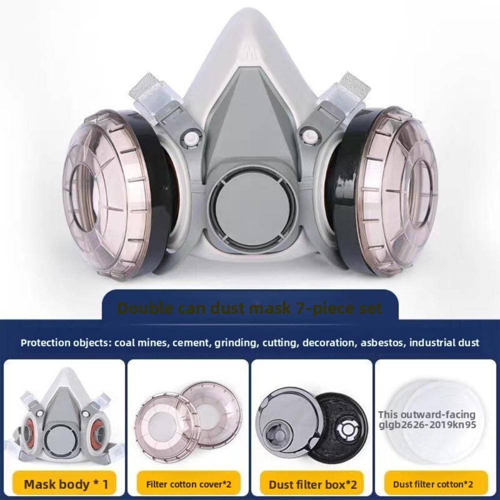 6200 ハーフフェイス呼吸器 再利用可能な防塵・防毒マスク - Respirator Half Face のレビューと価格