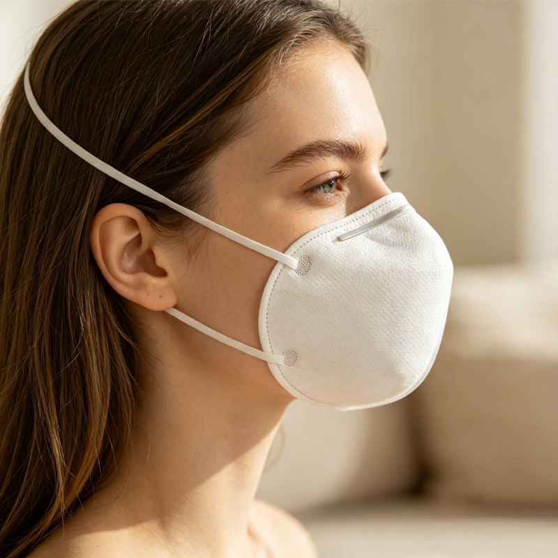 KN95 カップ型ヘッドマウントマスク 自己吸着フィルター  - Kn95 Respirator Mask のレビューと価格