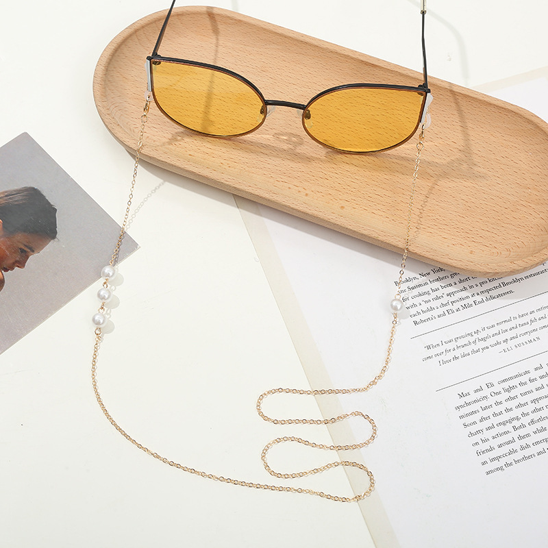 2022 ファッションメガネチェーン女性のためのパールマスク - Mask Chain Holder のレビューと価格